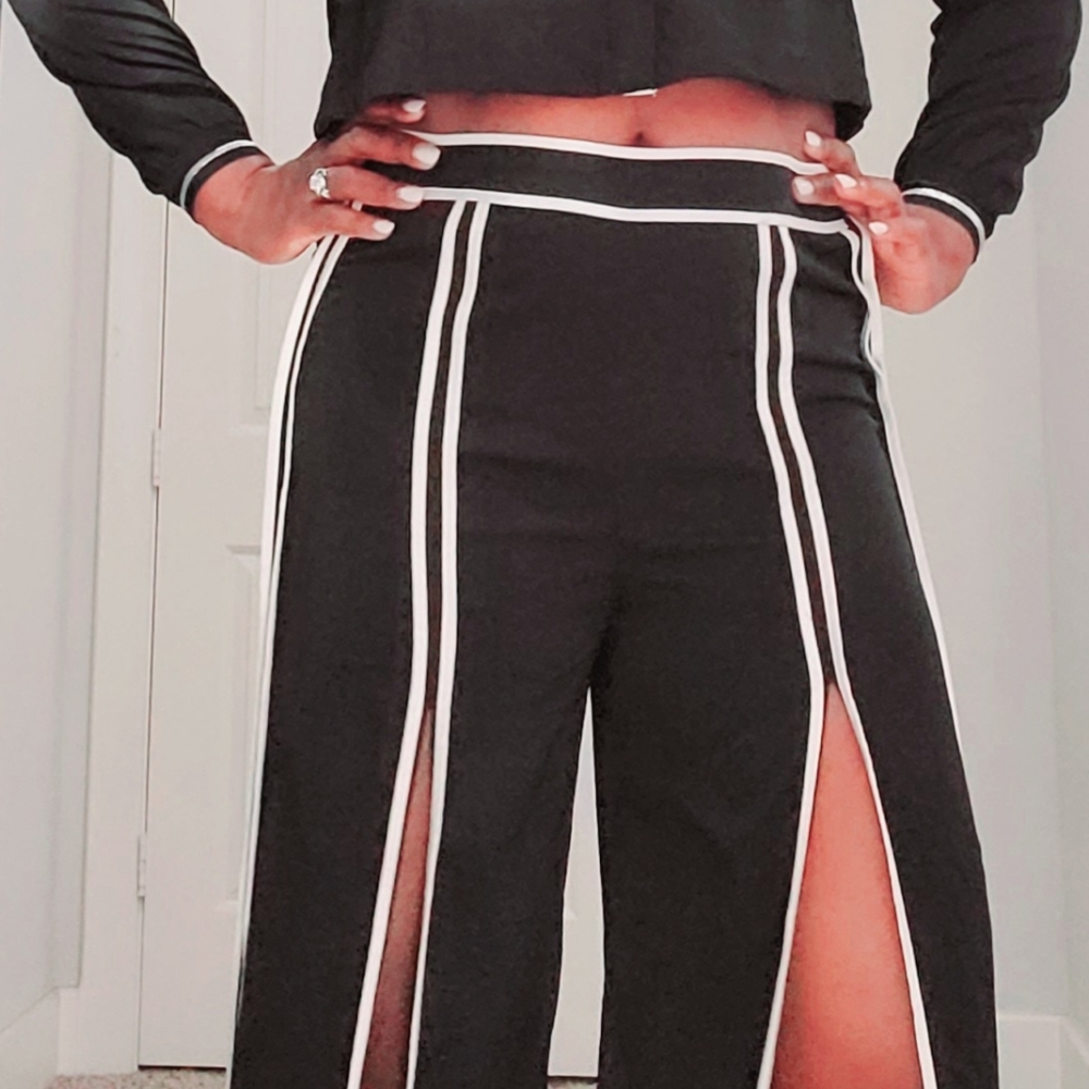 Flowy Pants w/ Front Slits